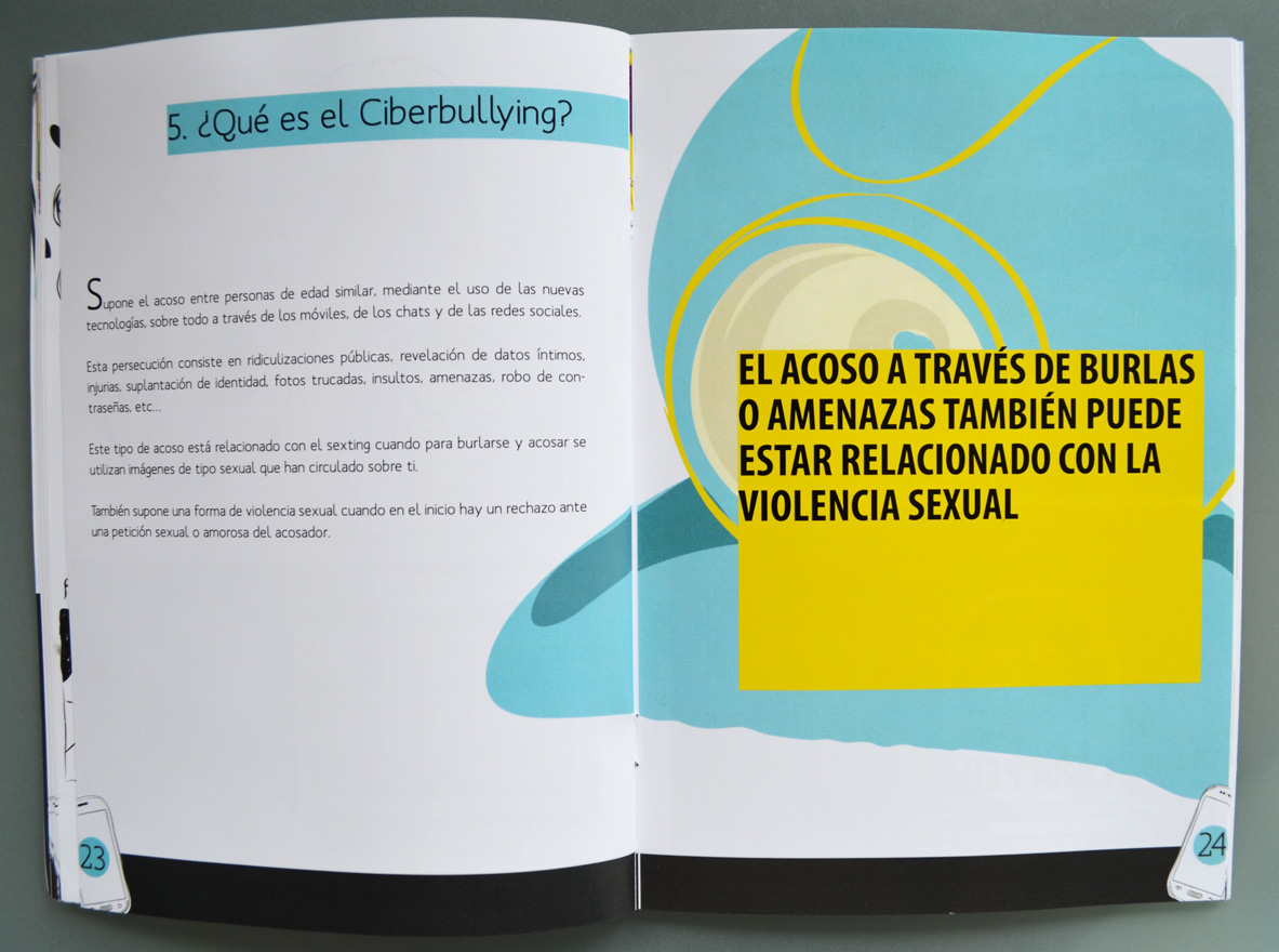 Maquetación, diseño, ilustraciones para la guía de CAVAS. Byron Maher