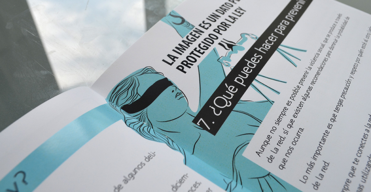 Maquetación, diseño, ilustraciones para la guía de CAVAS. Byron Maher