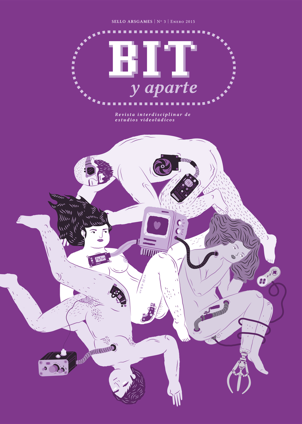Portada ilustrada revista BIT y aparte, Byron Maher